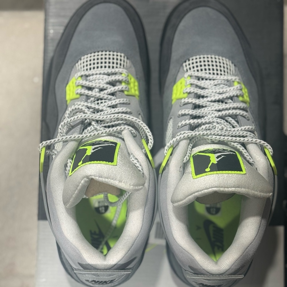jordan 4 neon 95 size 12 same day ship